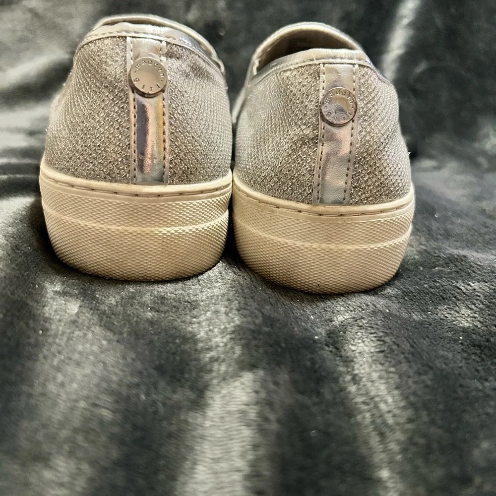 Steve Madden Silver Sequin Glitter Sparkle slip on - size 10 - Picture 7 of 8